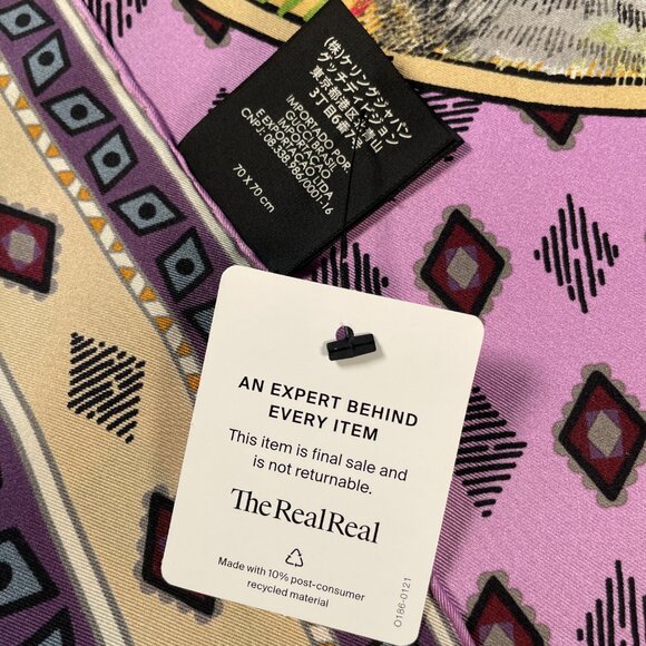 Iconic Gucci Silk Panther/Big Cat Motif Scarf | NWOT | - Picture 15 of 15